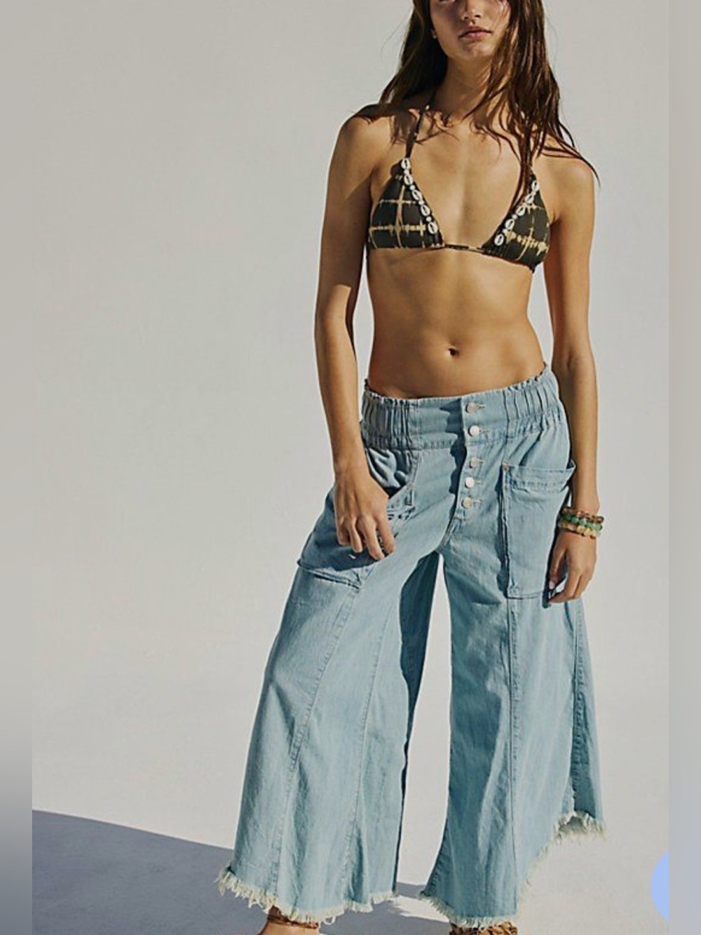 NWT Free People we the free breezy denim pull on pants